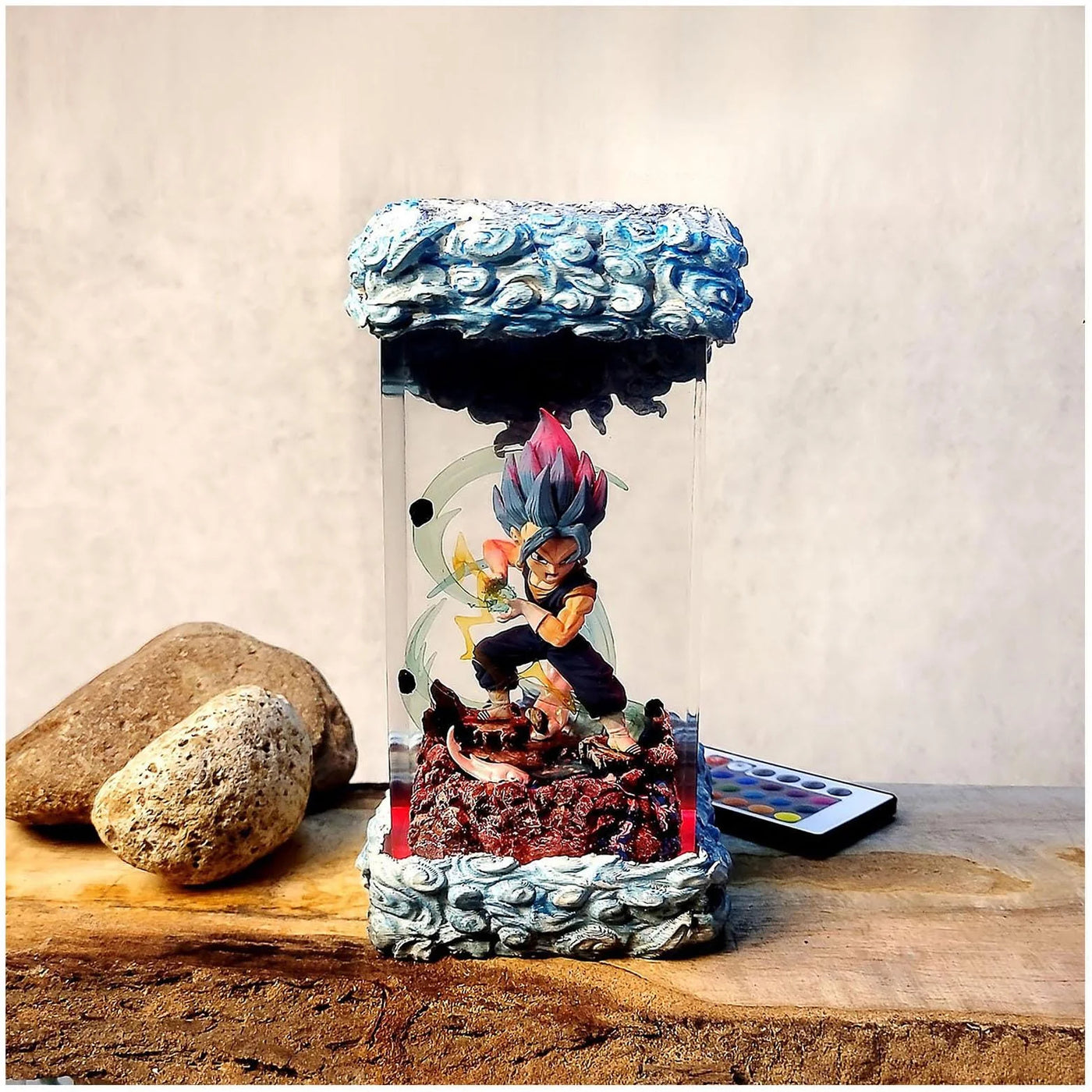 Dragon Ball Gogeta Chibi Resin Lamp