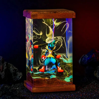Mega Lucario Pokémon Resin Lamp