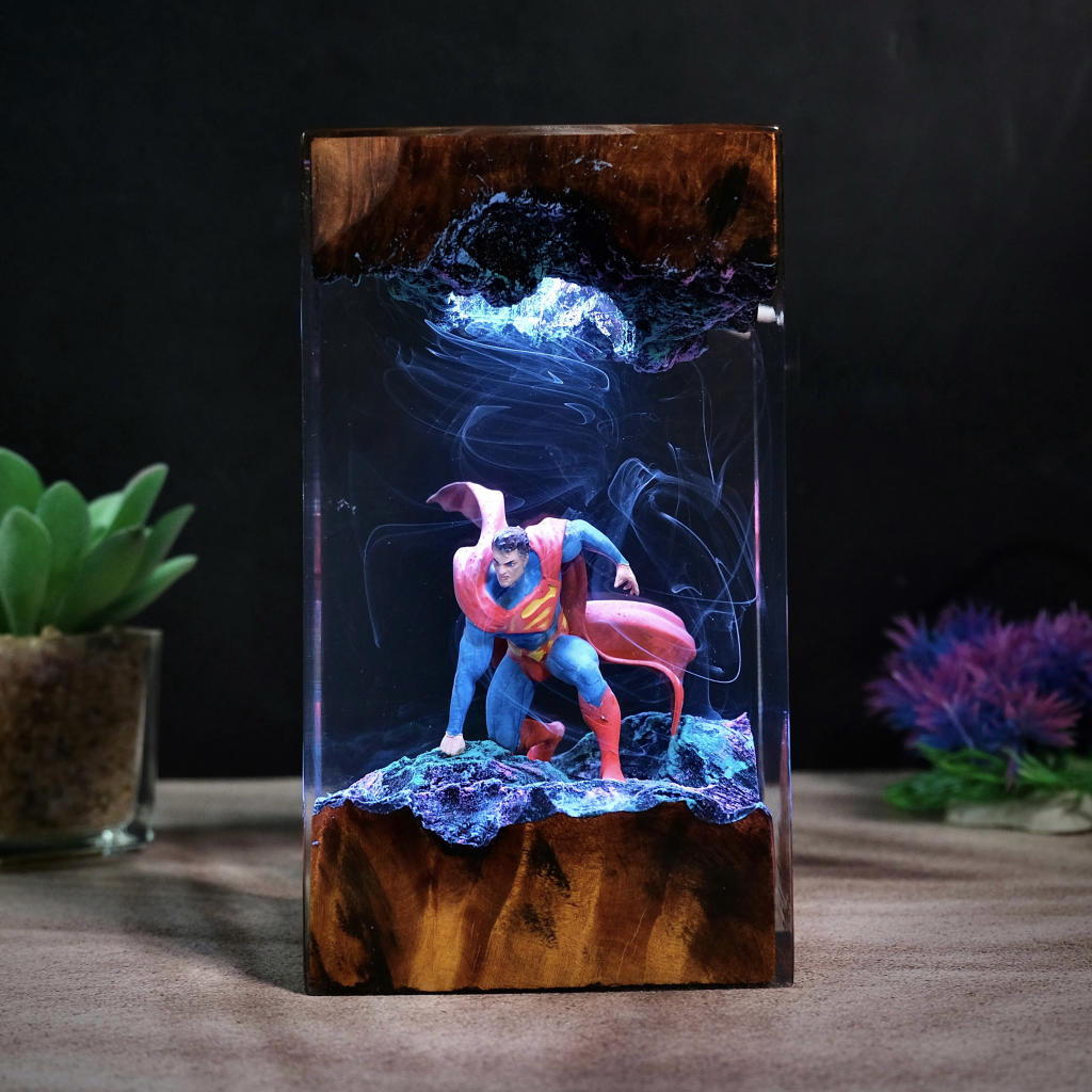 Superman Epoxy Night Light