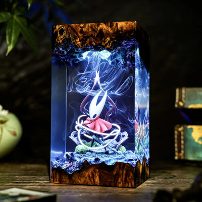 Silksong Hornet Hollow Knight Resin Lamp