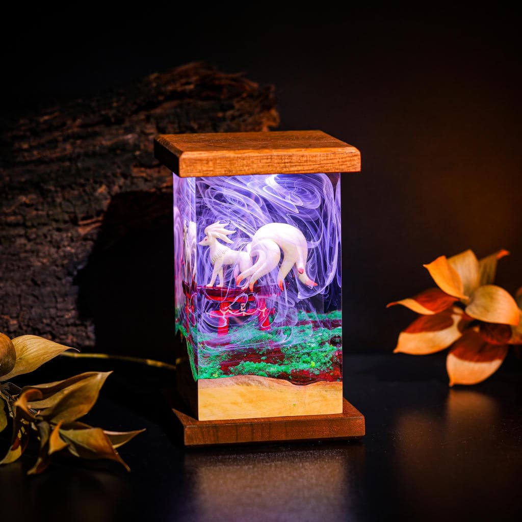 Ninetales Pokemon Epoxy Lamp