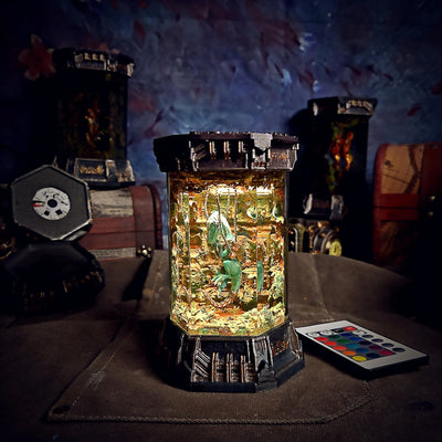 Raptor Jurassic World Resin Lamp