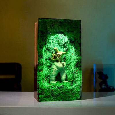 Self-Made Man Statue Epoxy Night Lamp