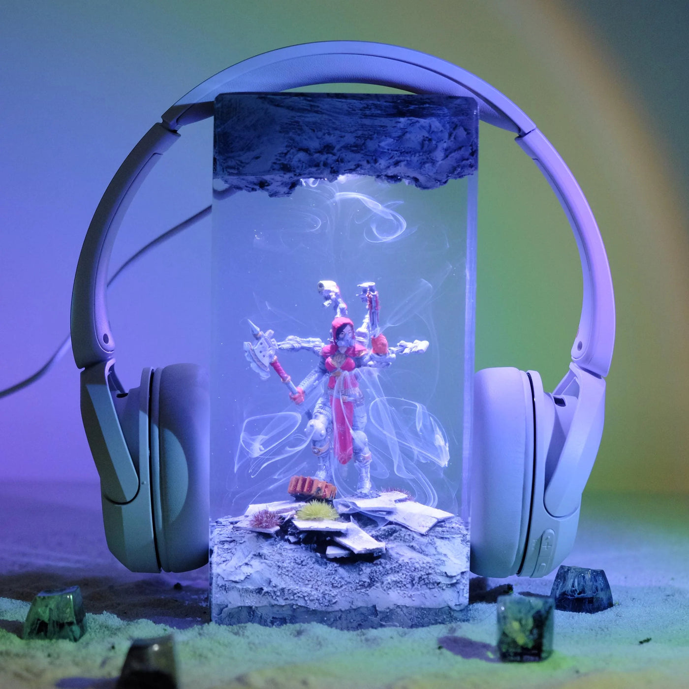 Elsina Hell Mechaniac Tech Priest Warhammer 40K Resin Lamp