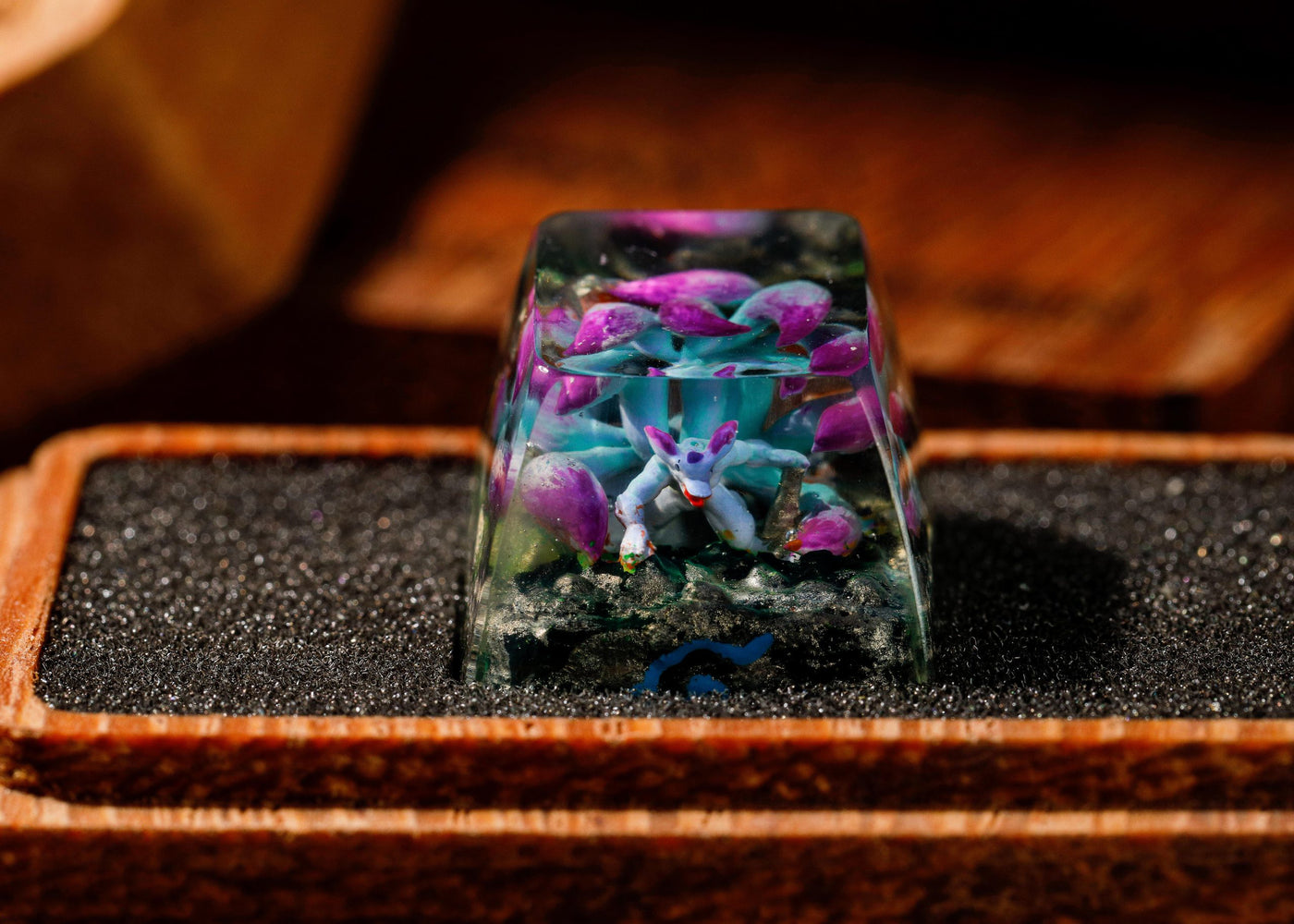 BLUE PURPLE-TAIL KYUUBI- ARTISAN KEYCAP