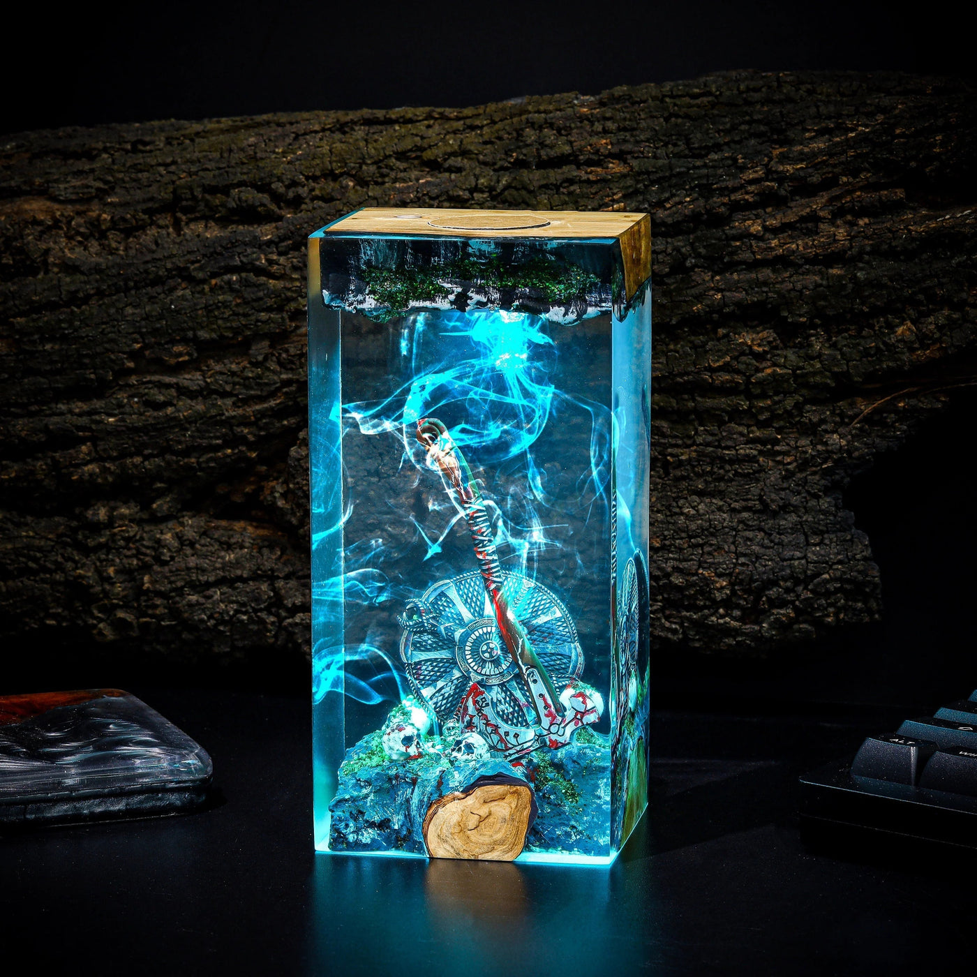 Blades of Chaos God of War Resin Lamp