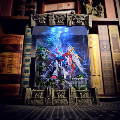 Broken Gundam in Deep Ocean Resin Lamp