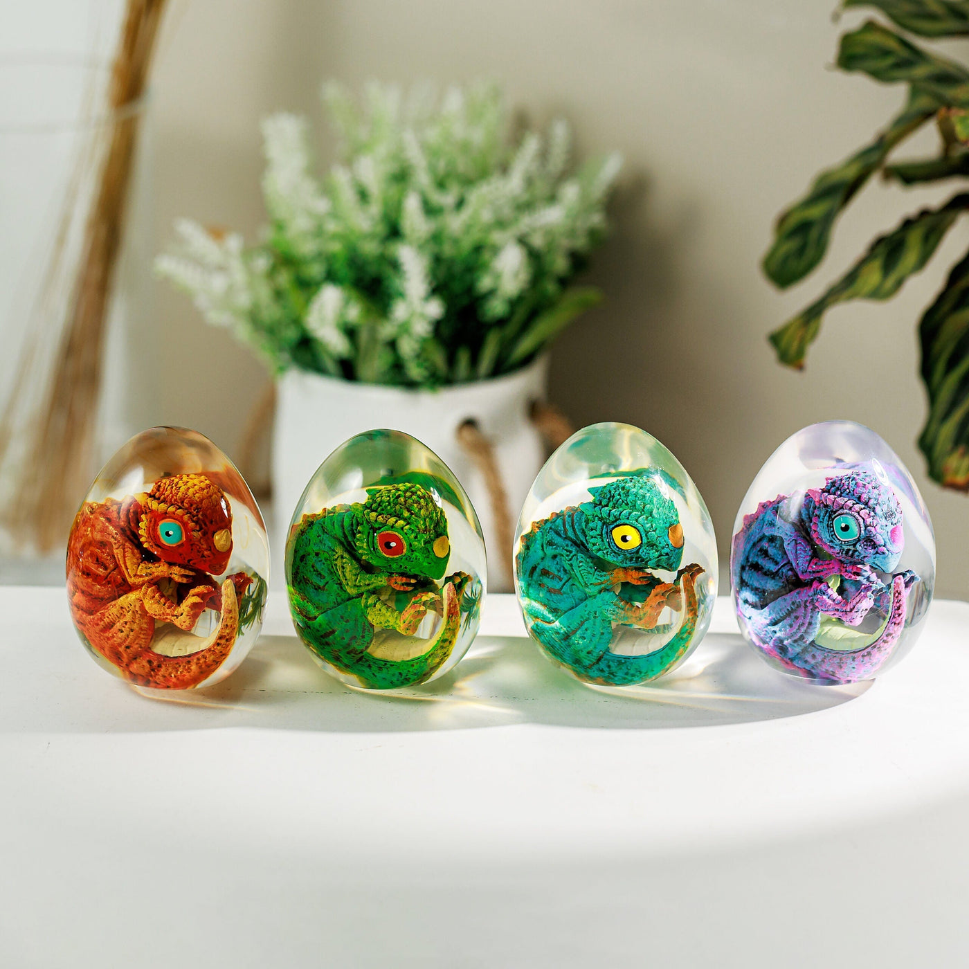 Dinosaur Resin Lamp Egg