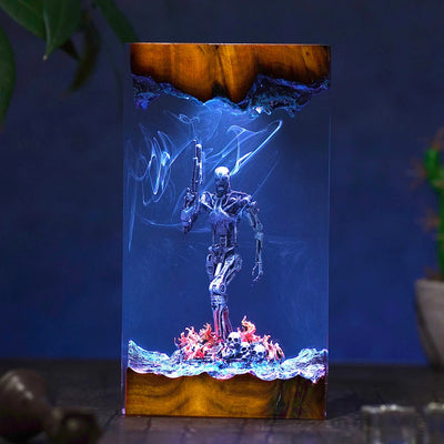 T-800 The Terminator Cyberdyne Systems Model 101 Resin Lamp