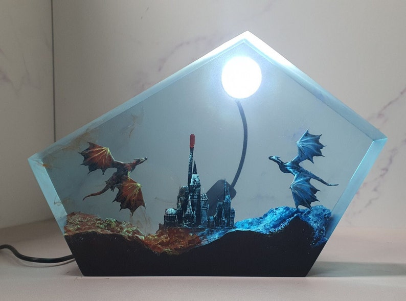 Dragon Resin Lamp 3