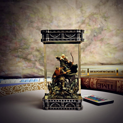 Gimli & Legolas The Lord of the Rings Resin Lamp