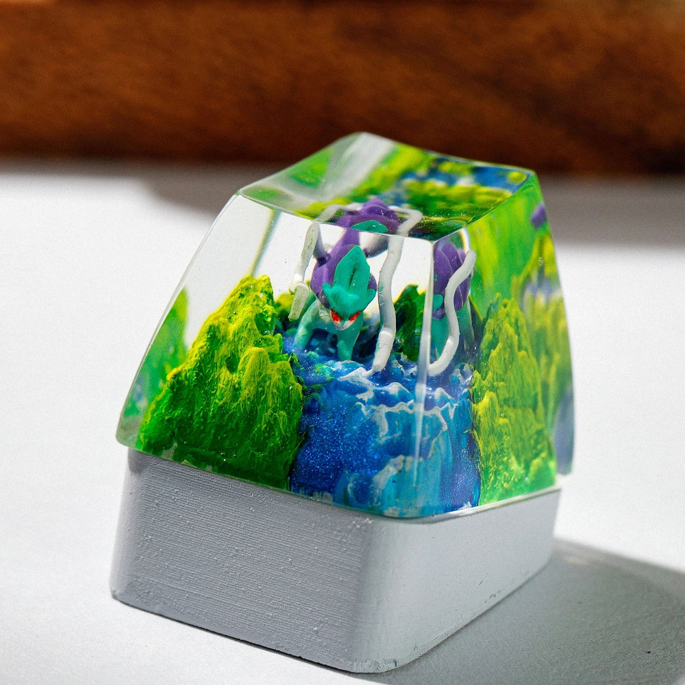Pokemon - Suicune Artisan Keycap  6