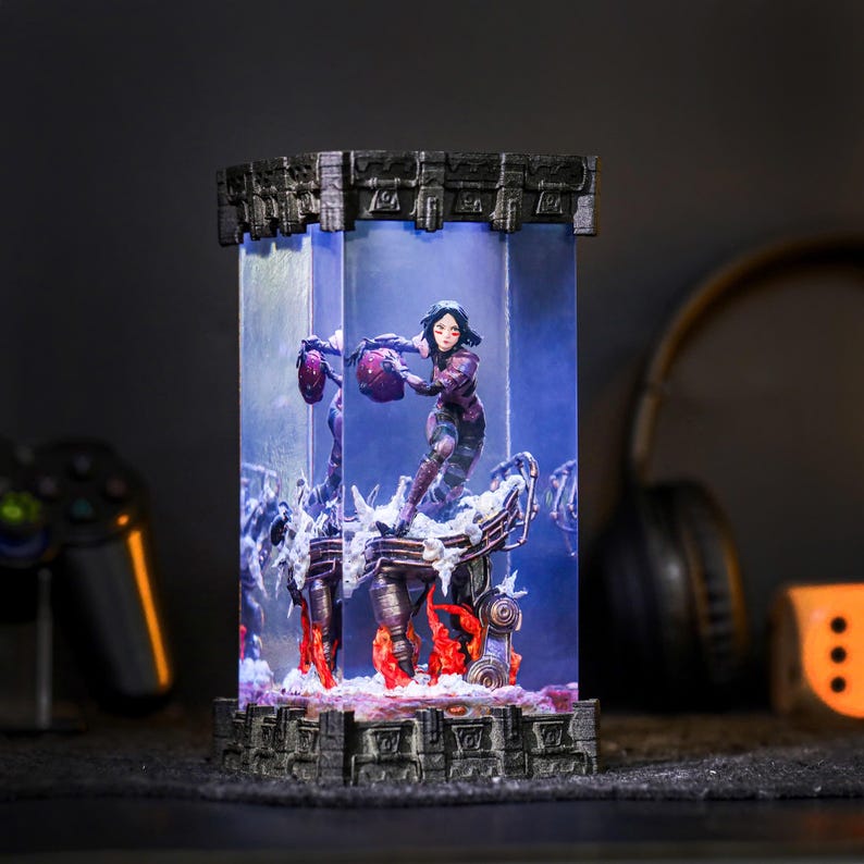 Alita Battle Angel Epoxy Night Lamp
