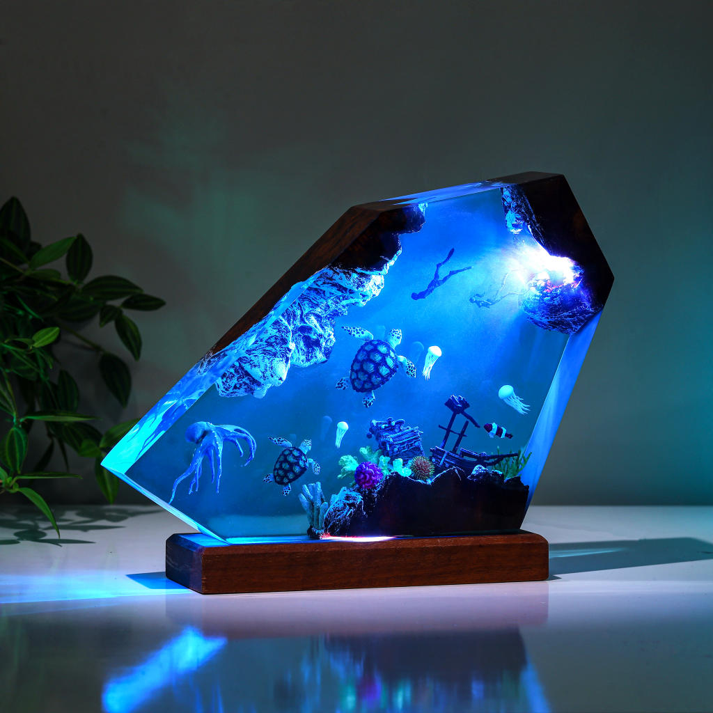 Sea Turtle and Kraken Night Light