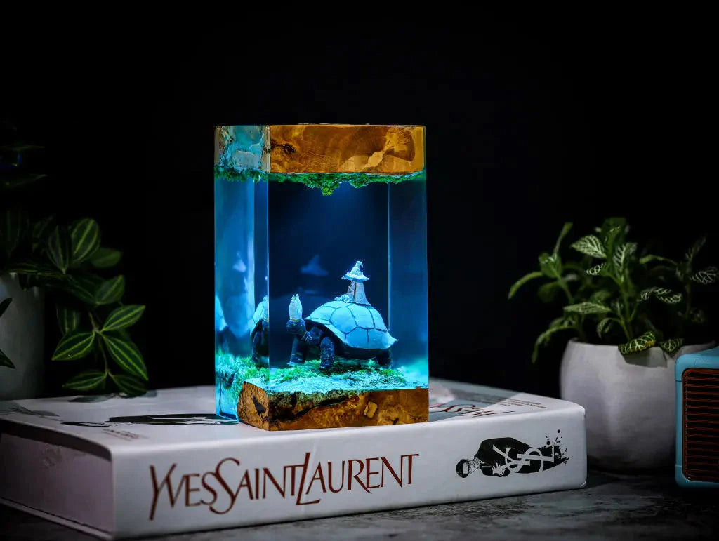 Ranni & Pope Turtle Elden Ring Resin Lamp
