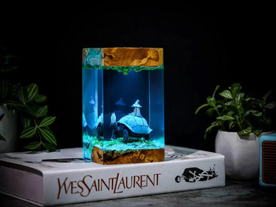 Ranni & Pope Turtle Elden Ring Resin Lamp