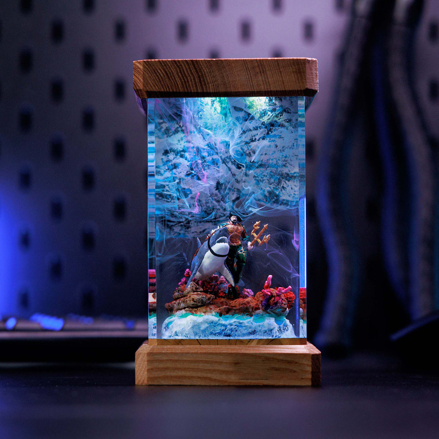 Superhero Aquaman of The Sea Resin Lamp