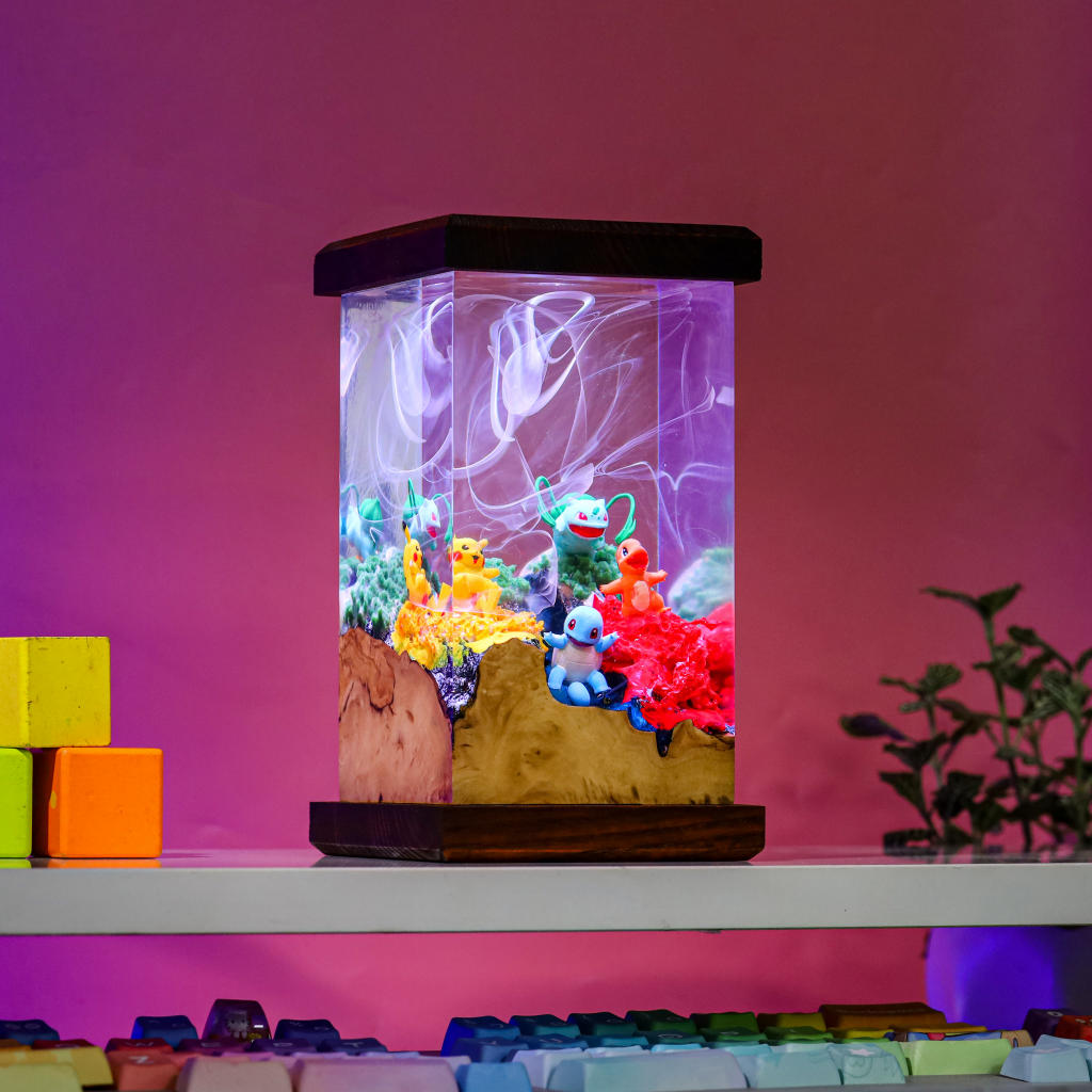 Pokemon Starter Resin Lamp