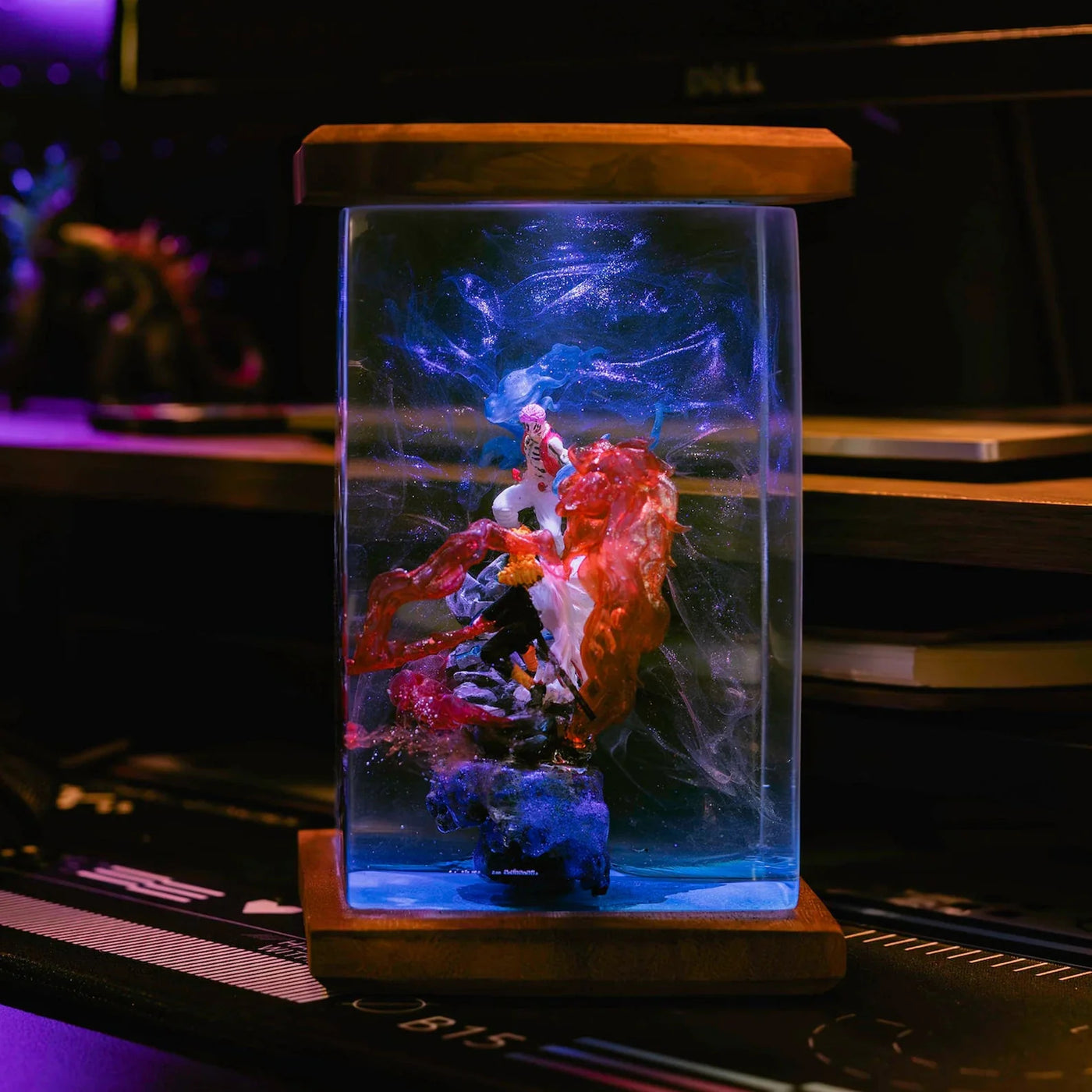 Rengoku vs Akaza Demon Slayer Resin Lamp