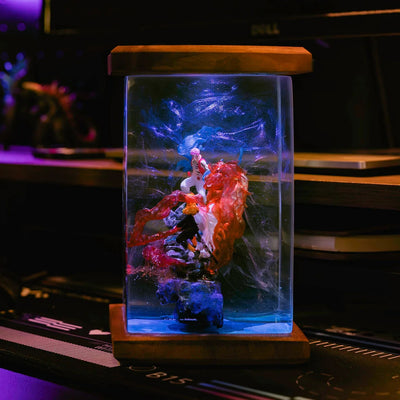 Rengoku vs Akaza Demon Slayer Resin Lamp