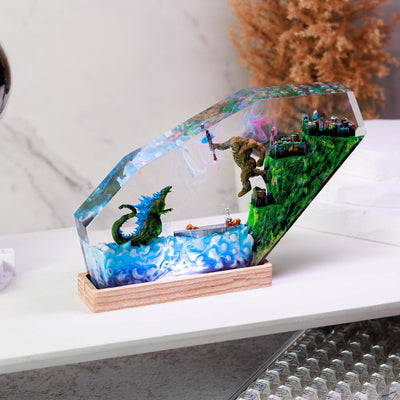 Godzilla x Kong Battle Resin Lamp: The New Empire Resin Lamp