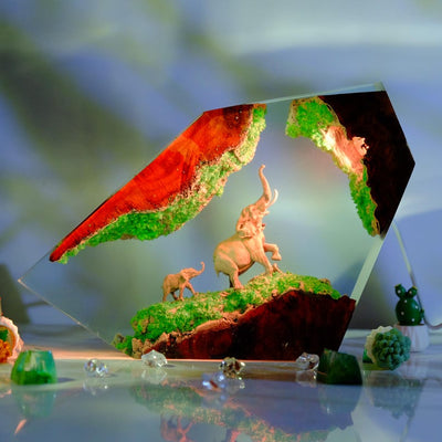 Elephant Resin Lamp