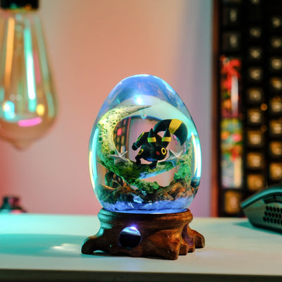 Black Umbreon Resin Lamp Egg