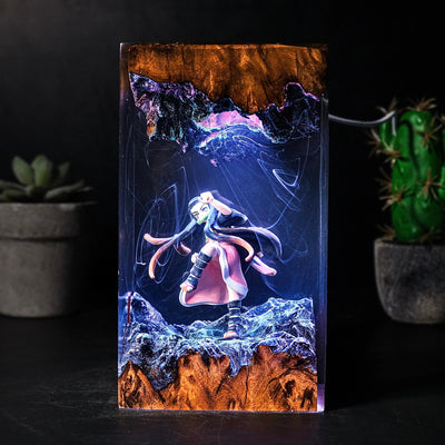 Nezuko Resin Resin Lamp