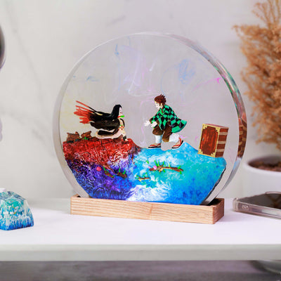 Tanjiro Nezuko Anime Resin Lamp