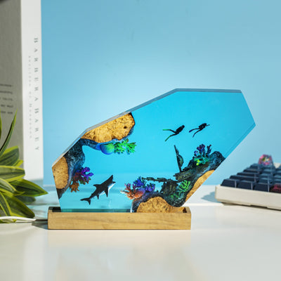 Shipwrecked Resin Lamp