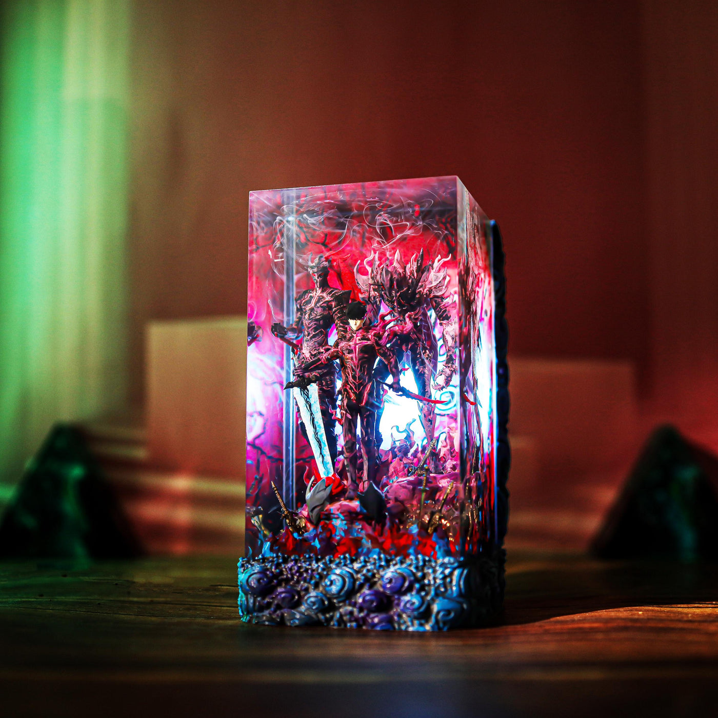 Sung Jinwoo Shadow monarch vs Igris Beru Solo Leveling Resin Lamp