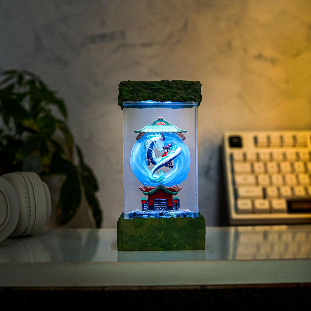 Spirited Away Haku and Chihiro Lamp