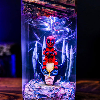 Deadpool Epoxy Lamp