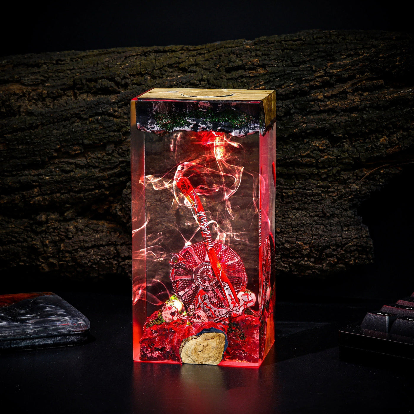 Blades of Chaos God of War Resin Lamp