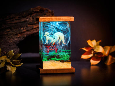 Ninetales Pokemon Epoxy Lamp