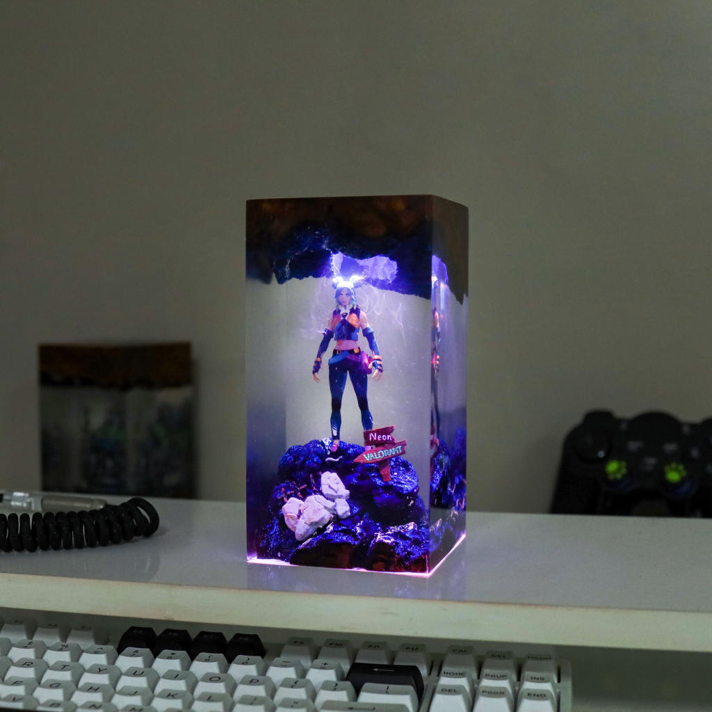 Valorant Neon Epoxy Night Light