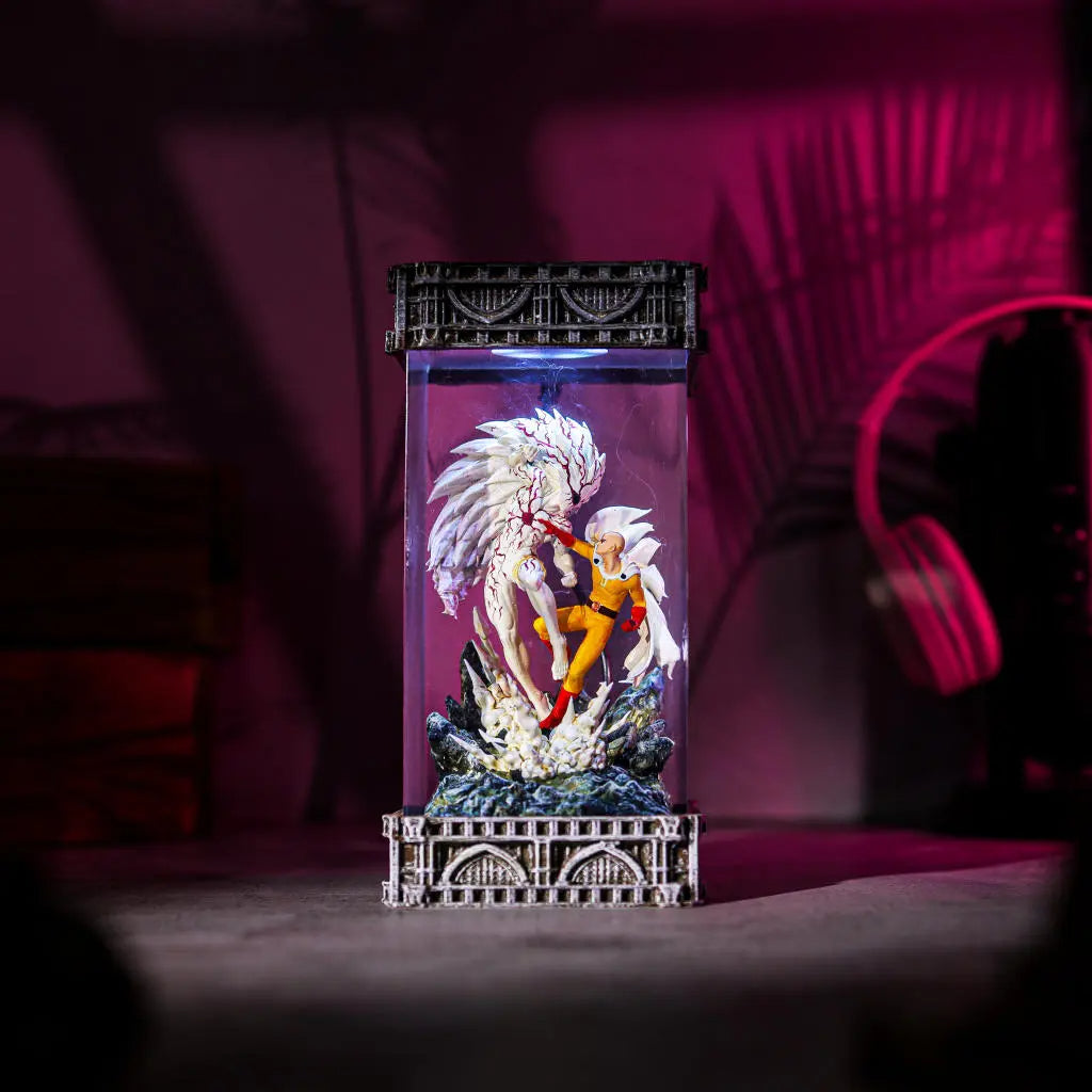 Saitama vs Boros One Punch Man Lamp