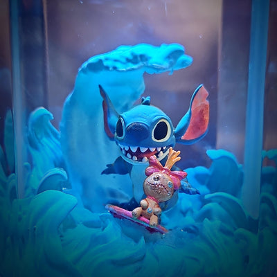 Cute Stitch Resin Lamp