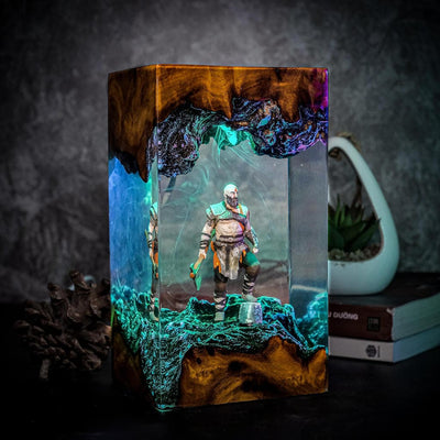 Kratos God of War Epoxy Lamp Ver 2