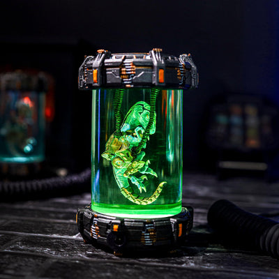 Raptor Dinosaur Resin Lamp