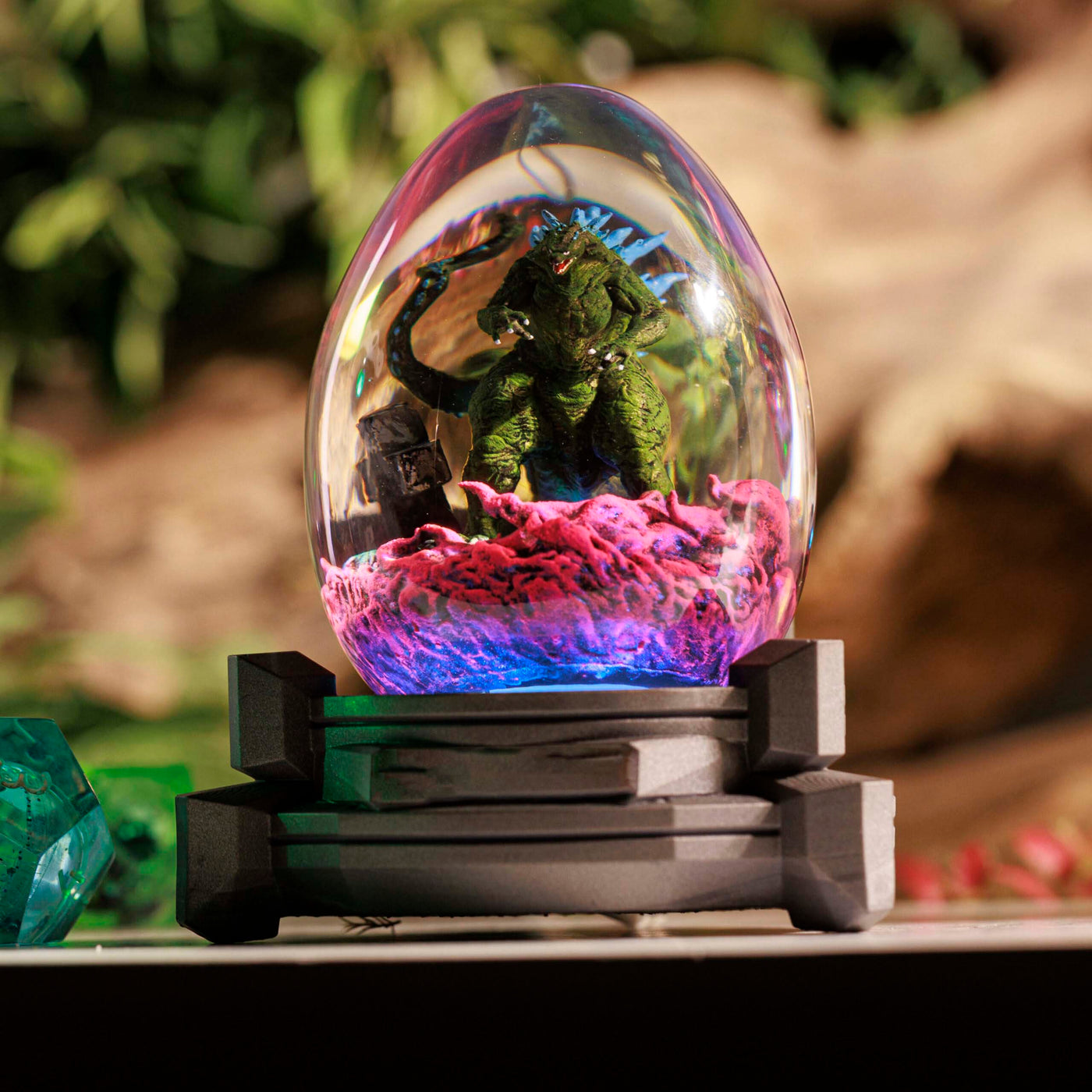 Gozilla Monster Resin Lamp Egg
