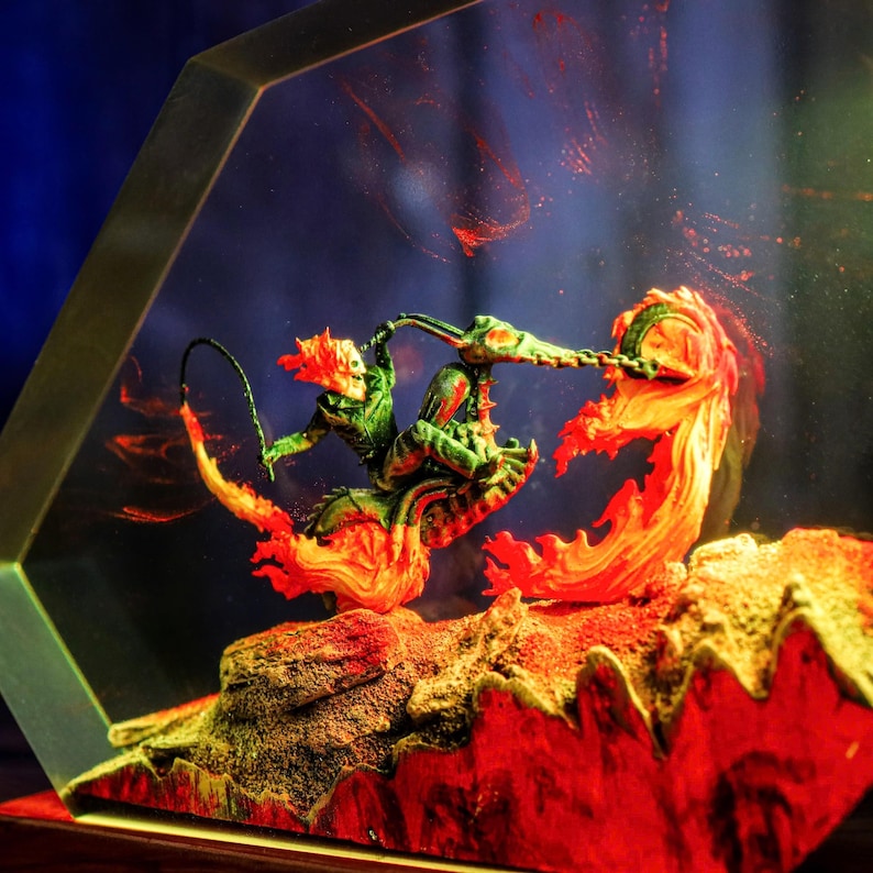 Devil Rider Epoxy Night Light