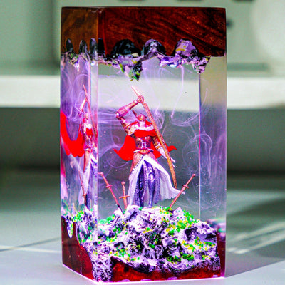 Malenia Blade of Miquella Elden Ring Resin Lamp