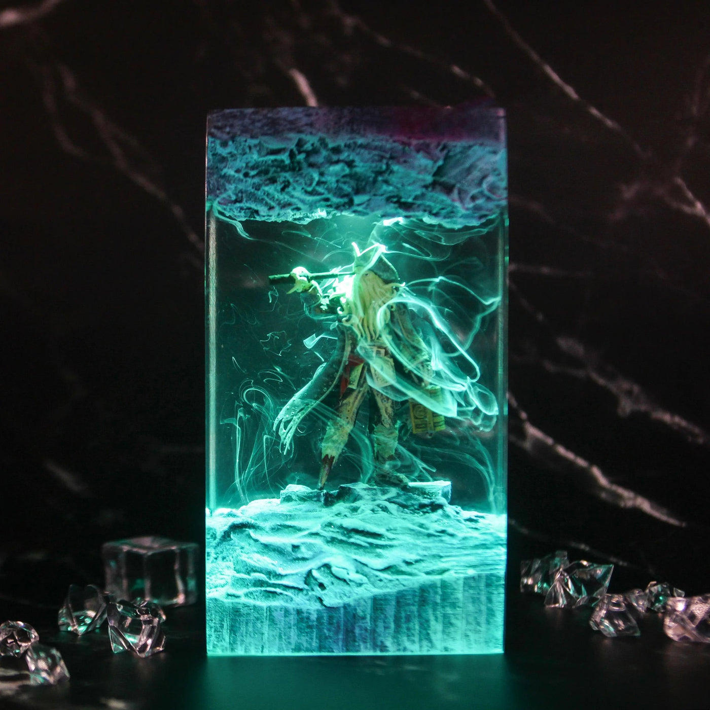 Davy Jones Jack Sparrow Resin Lamp