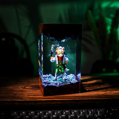 Star Fox Fox McCloud Resin Lamp