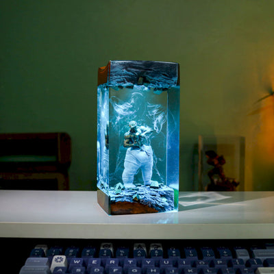 Self-Made Man Statue Epoxy Night Lamp Ver 2