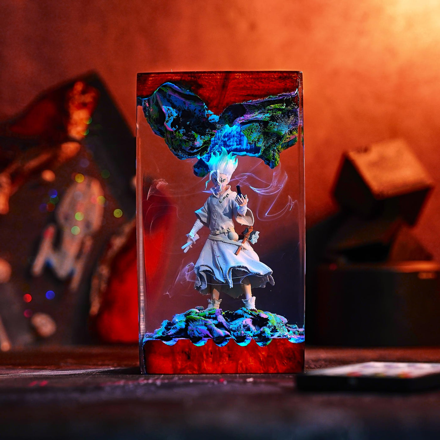 Senku Ishigami Dr. Stone Resin Lamp