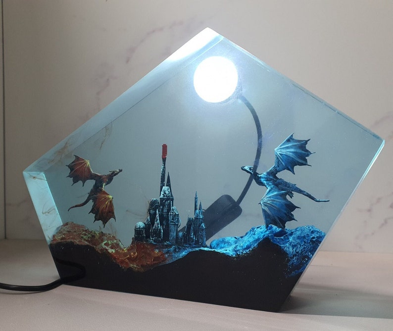 Dragon Resin Lamp 3