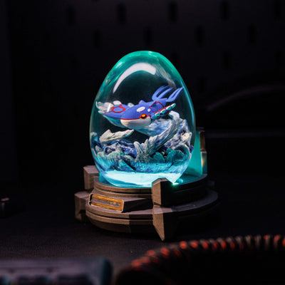 Kyogre Pokemon Resin Lamp Egg