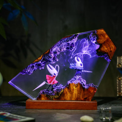 Silksong Journey of Hornet & Hollow Knight Resin Lamp